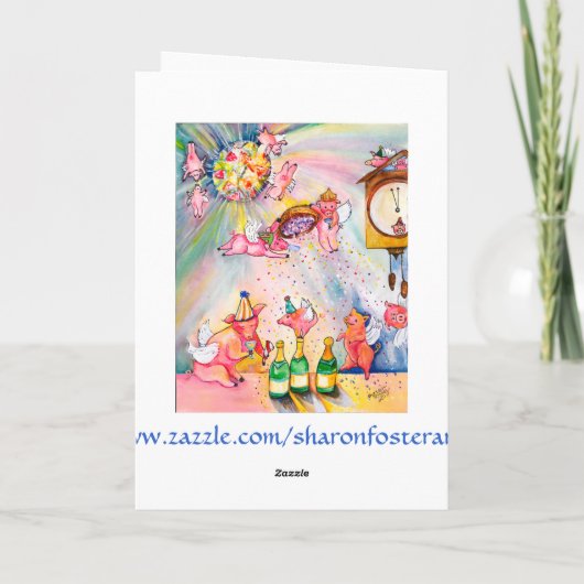 ニューイヤーカード 飛ぶ豚 シーズンカード (裏面)