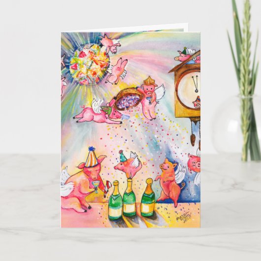 ニューイヤーカード 飛ぶ豚 シーズンカード (正面)