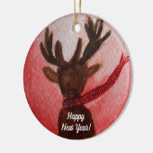 ニューイヤーシカオーナメント セラミックオーナメント (左)