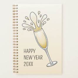 ニューイヤーシャンパングラス プランナー手帳