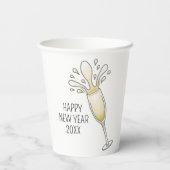 ニューイヤーシャンパングラス 紙コップ (裏面)