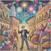 ニューイヤーズイブお祝いエルアーノビエホ シール (正面)