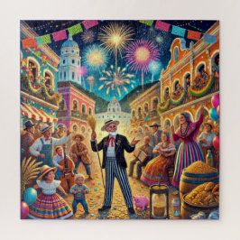 ニューイヤーズイブお祝いエルアーノビエホ ジグソーパズル