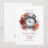 ニューイヤーズイブがもうすぐ！ 招待状 (正面/裏面)