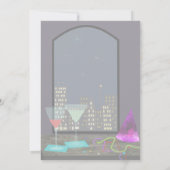 ニューイヤーズイブの窓の招待状 招待状 (裏面)