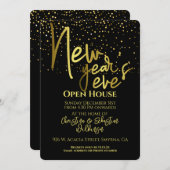 ニューイヤーズイブオープンハウスパーティー 招待状 (正面/裏面)