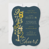 ニューイヤーズイブカウントダウングリッターホリデーパーティー 招待状 (正面)