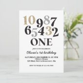 ニューイヤーズイブカウントダウン ファーストバースデー 招待状 (スタンド正面)