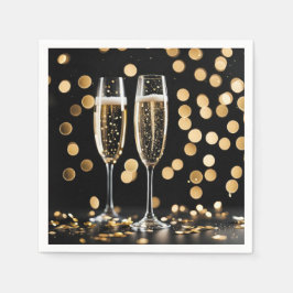ニューイヤーズイブシャンパンフルテス スタンダードカクテルナプキン
