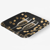 ニューイヤーズイブシャンパンフルテス ペーパープレート (傾斜あり)