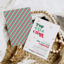 ニューイヤーズイブパーティの招待状レトロボホおもしろい 招待状