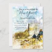 ニューイヤーズイブパーティーのご招待 招待状 (正面)