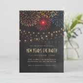 ニューイヤーズイブパーティー招待状 | ストリングライト 招待状 (スタンド正面)