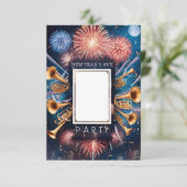 ニューイヤーズイブパーティー ブランク招待カード 招待状 (スタンド正面)