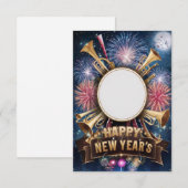 ニューイヤーズイブパーティー ブランク招待カード 招待状 (正面/裏面)