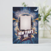 ニューイヤーズイブパーティー ブランク招待カード 招待状 (スタンド正面)