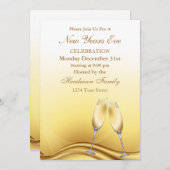 ニューイヤーズイブパーティー 招待状 (正面/裏面)