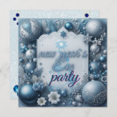 ニューイヤーズイブパーティ招待状 招待状 (正面/裏面)