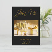 ニューイヤーズイブパーティ招待状 招待状 (スタンド正面)