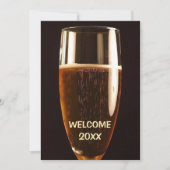 ニューイヤーズイブビールパーティの招待状 招待状 (正面)