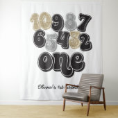 ニューイヤーズイブ カウントダウン ファーストバースデー タペストリー (インサイチュ)