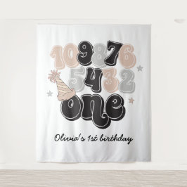 ニューイヤーズイブ カウントダウン ファーストバースデー タペストリー