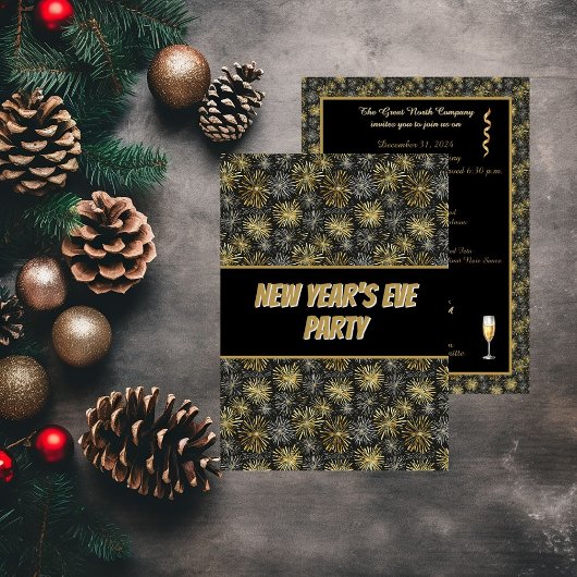 ニューイヤーズイブ フォーマルパーティー招待状 招待状