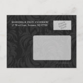 ニューイヤーズイヴパーティの招待状はがき インビテーションポストカード (裏面)