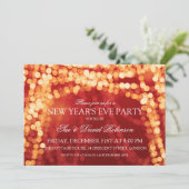 ニューイヤーズイヴパーティー金ゴールド列灯 招待状 (スタンド正面)
