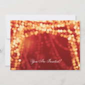 ニューイヤーズイヴパーティー金ゴールド列灯 招待状 (裏面)