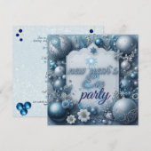 ニューイヤーズイヴパーティ招待状 招待状 (正面/裏面)