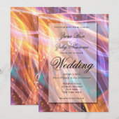 ニューイヤーズスパークル セレブレーション ウェディング 案内状 (正面/裏面)