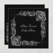 ニューイヤーズデイパーティの招待状 招待状 (正面/裏面)