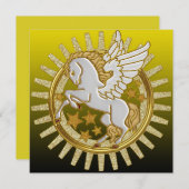 ニューイヤーズデイパーティの招待状 招待状 (正面/裏面)