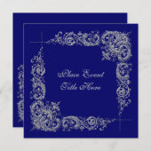 ニューイヤーズデイパーティの招待状 招待状 (正面/裏面)