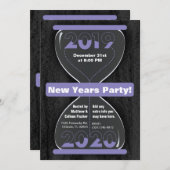 ニューイヤーズハーグラスパーティの招待状 招待状 (正面/裏面)