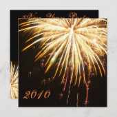 ニューイヤーズパーティの招待状 招待状 (正面/裏面)