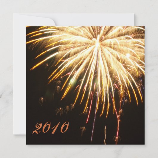 ニューイヤーズパーティの招待状 招待状 (正面)