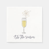 ニューイヤーズパーティーシャンパンスパークラー スタンダードカクテルナプキン (正面)