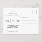 ニューイヤーニューアドベンチャー婚約パーティ招待状 インビテーションポストカード (裏面)