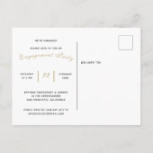 ニューイヤーニューアドベンチャー婚約パーティ招待状 インビテーションポストカード (裏面)