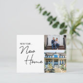 ニューイヤーニューホームファミリーカスタムハウスフォト ポストカード (スタンド正面)