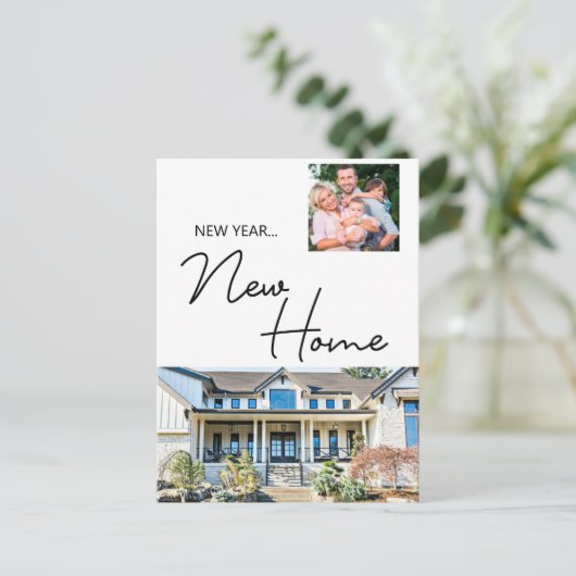 ニューイヤーニューホームファミリーフォトアンドハウスホリデイC シーズンポストカード (スタンド正面)