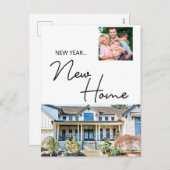 ニューイヤーニューホームファミリーフォトアンドハウスホリデイC シーズンポストカード (正面/裏面)