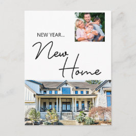 ニューイヤーニューホームファミリーフォトアンドハウスホリデイC シーズンポストカード