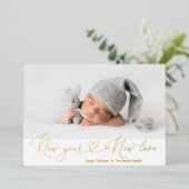 ニューイヤーニューラブホリデーフォイル 箔シーズンカード (立ち正面)