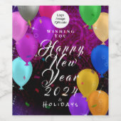 ニューイヤーバルーン 法人 ワインラベル (シングルラベル)