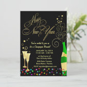 ニューイヤーパーティの招待状シャンパンブルンチ 招待状 (スタンド正面)