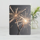 ニューイヤーパーティーのスパークラー 招待状 (スタンド正面)