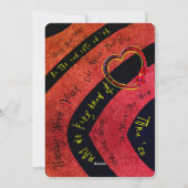 ニューイヤーパーティーの招待状とホリデーカード シーズンカード (裏面)